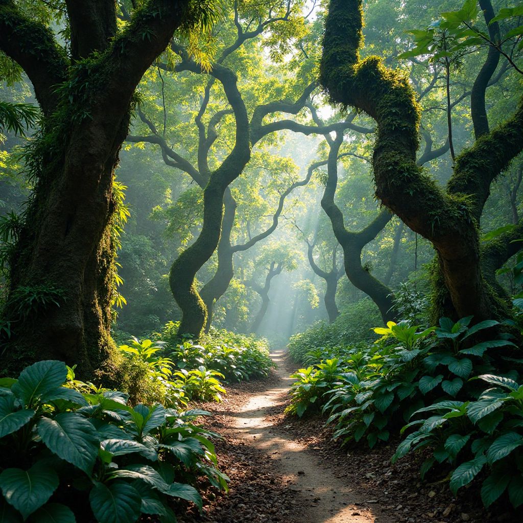 Rainforest canopy hiking trail