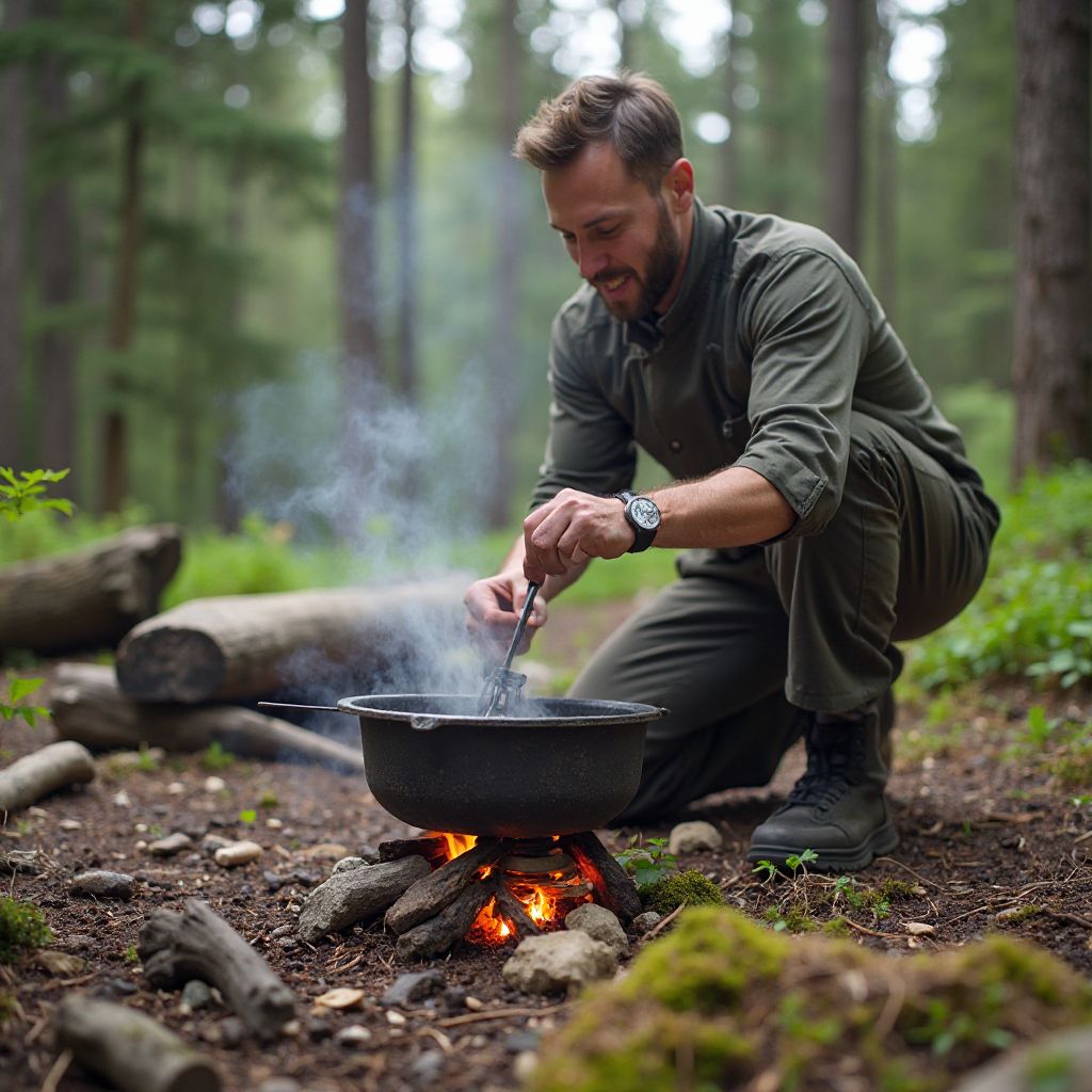 Outdoor cooking workshop